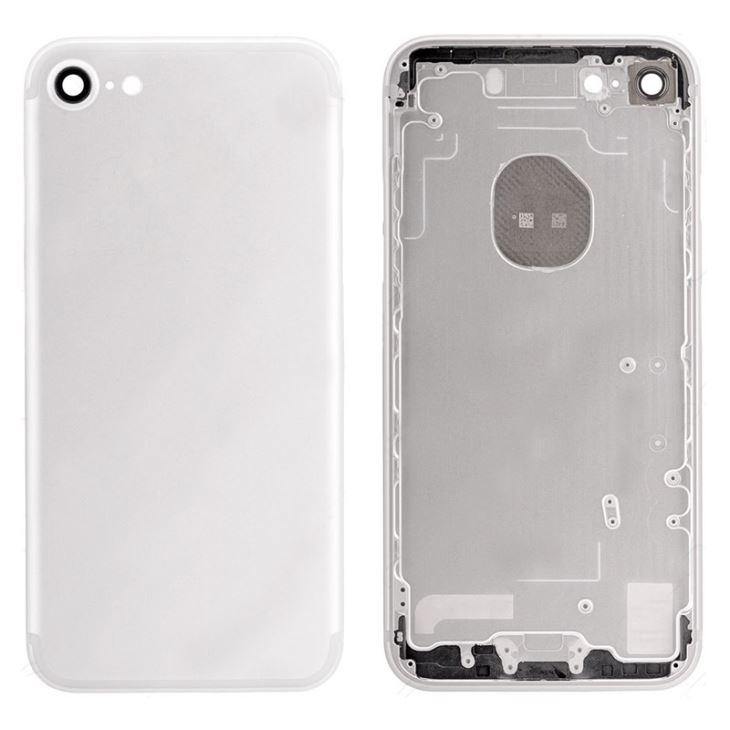 REPLACEMENT FOR IPHONE 7 BACK COVER - SILVER - EXPRESS PARTS -WHOLESALE CELLPHONE REPAIR PARTS