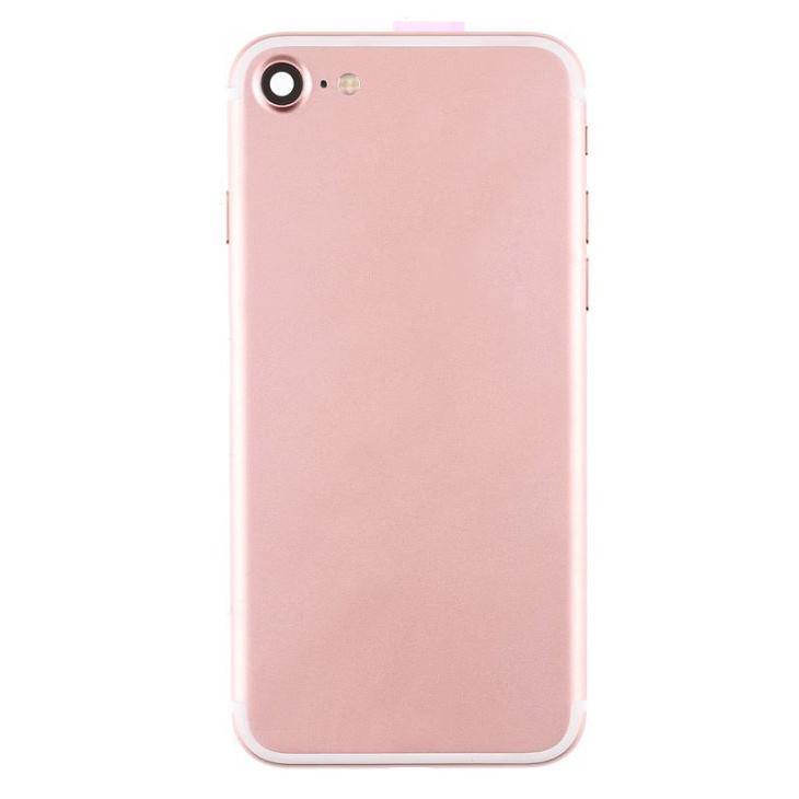 REPLACEMENT FOR IPHONE 7 BACK COVER FULL ASSEMBLY - ROSE - EXPRESS PARTS -WHOLESALE CELLPHONE REPAIR PARTS