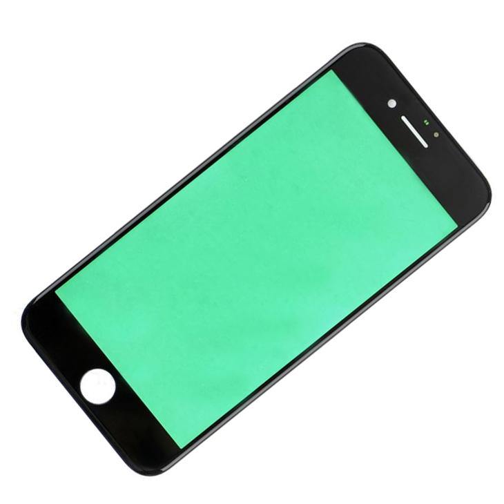 REPLACEMENT FOR IPHONE 7 FRONT GLASS WITH COLD PRESSED FRAME - BLACK - EXPRESS PARTS -WHOLESALE CELLPHONE REPAIR PARTS