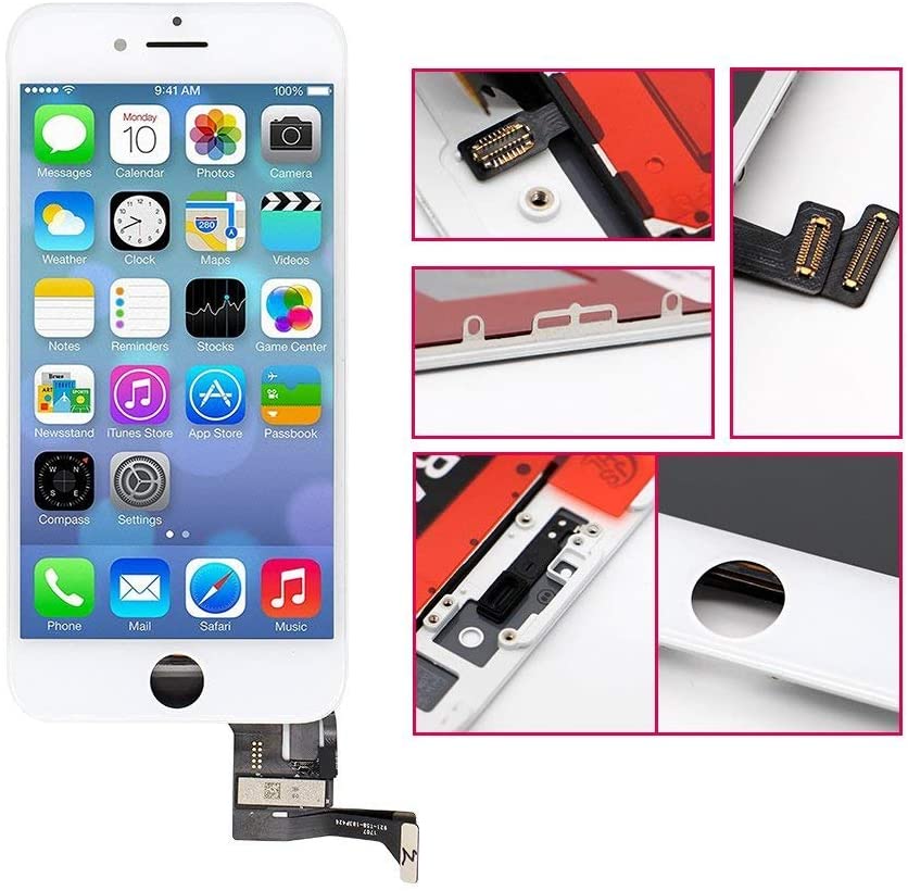 REPLACEMENT FOR IPHONE 7 LCD SCREEN AND DIGITIZER ASSEMBLY - WHITE