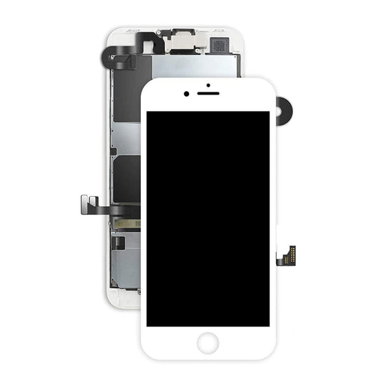 REPLACEMENT FOR IPHONE 7 LCD SCREEN FULL ASSEMBLY WITHOUT HOME BUTTON - WHITE - EXPRESS PARTS -WHOLESALE CELLPHONE REPAIR PARTS