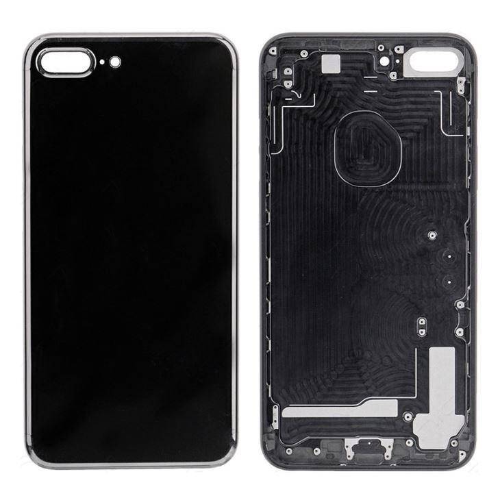 REPLACEMENT FOR IPHONE 7 PLUS BACK COVER - JET BLACK - EXPRESS PARTS -WHOLESALE CELLPHONE REPAIR PARTS