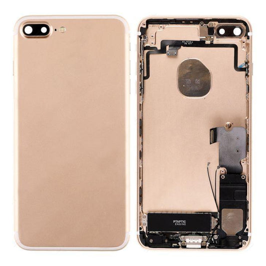 REPLACEMENT FOR IPHONE 7 PLUS BACK COVER FULL ASSEMBLY - GOLD - EXPRESS PARTS -WHOLESALE CELLPHONE REPAIR PARTS