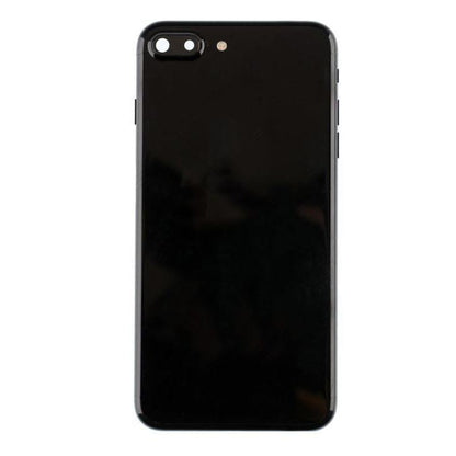 REPLACEMENT FOR IPHONE 7 PLUS BACK COVER FULL ASSEMBLY - JET BLACK - EXPRESS PARTS -WHOLESALE CELLPHONE REPAIR PARTS