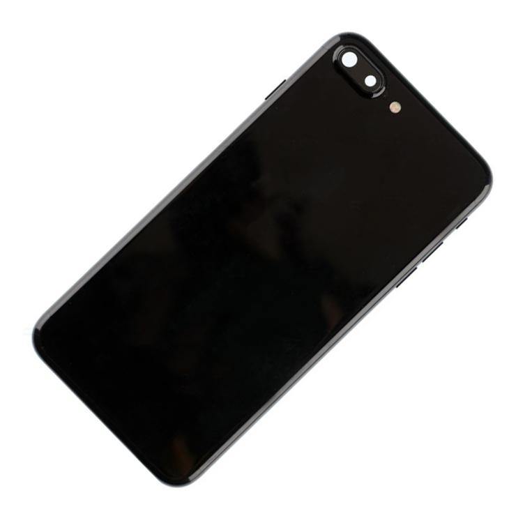 REPLACEMENT FOR IPHONE 7 PLUS BACK COVER FULL ASSEMBLY - JET BLACK - EXPRESS PARTS -WHOLESALE CELLPHONE REPAIR PARTS