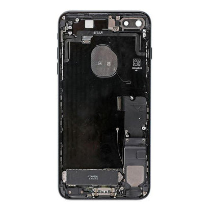 REPLACEMENT FOR IPHONE 7 PLUS BACK COVER FULL ASSEMBLY - JET BLACK - EXPRESS PARTS -WHOLESALE CELLPHONE REPAIR PARTS