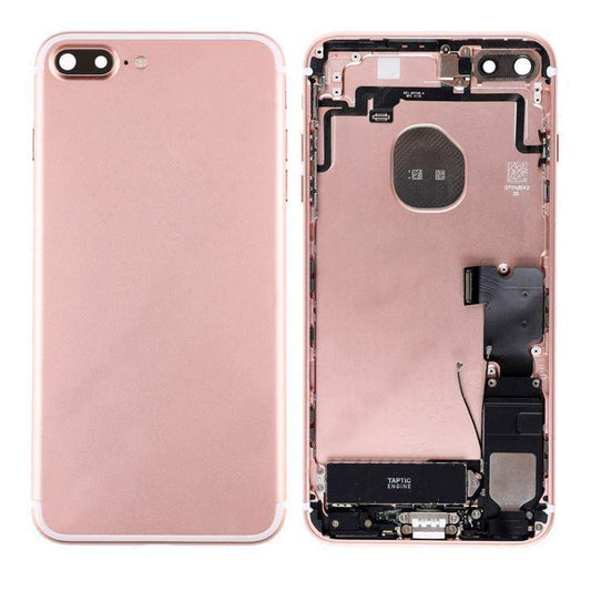 REPLACEMENT FOR IPHONE 7 PLUS BACK COVER FULL ASSEMBLY - ROSE - EXPRESS PARTS -WHOLESALE CELLPHONE REPAIR PARTS