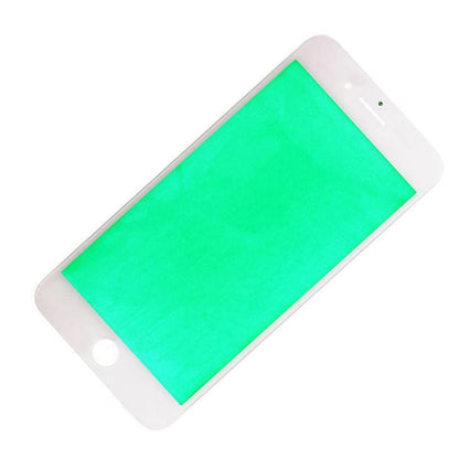 REPLACEMENT FOR IPHONE 7 PLUS FRONT GLASS WITH COLD PRESSED FRAME - WHITE - EXPRESS PARTS -WHOLESALE CELLPHONE REPAIR PARTS