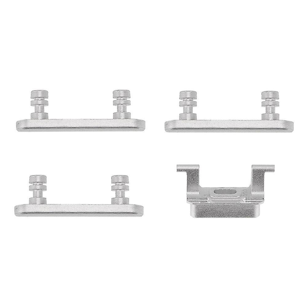 REPLACEMENT FOR IPHONE 7 PLUS SIDE BUTTONS SET - SILVER - EXPRESS PARTS -WHOLESALE CELLPHONE REPAIR PARTS