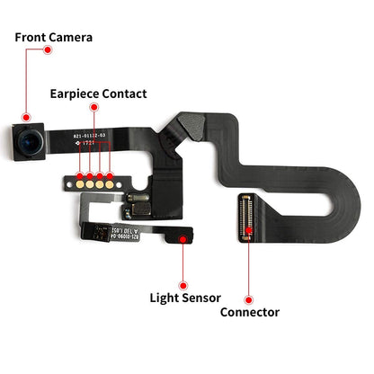 תחליף לחיישן אייפון 8 פלוס אור סביבתי עם כבל פלקס של מצלמה קדמית