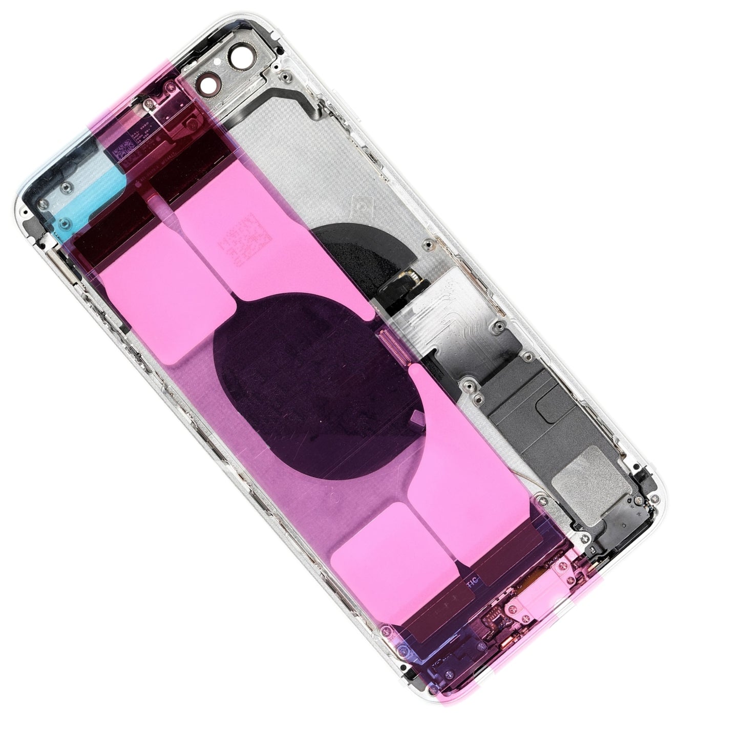 REPLACEMENT FOR IPHONE 8 PLUS BACK COVER FULL ASSEMBLY - SILVER