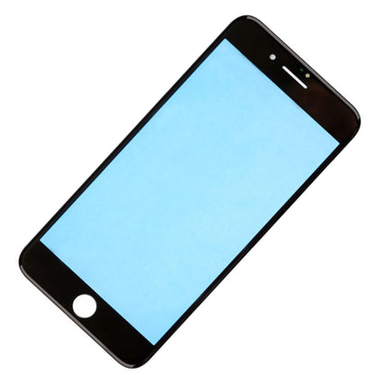 REPLACEMENT FOR IPHONE 8 PLUS FRONT GLASS LENS WITH SUPPORTING FRAME - BLACK