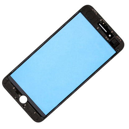 REPLACEMENT FOR IPHONE 8 PLUS FRONT GLASS LENS WITH SUPPORTING FRAME - BLACK