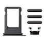 REPLACEMENT FOR IPHONE 8 PLUS SIDE BUTTONS SET WITH SIM TRAY - BLACK