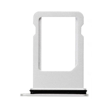 REPLACEMENT FOR IPHONE 8 PLUS SIM CARD TRAY WITH WATERPROOF CIRCLE - SILVER