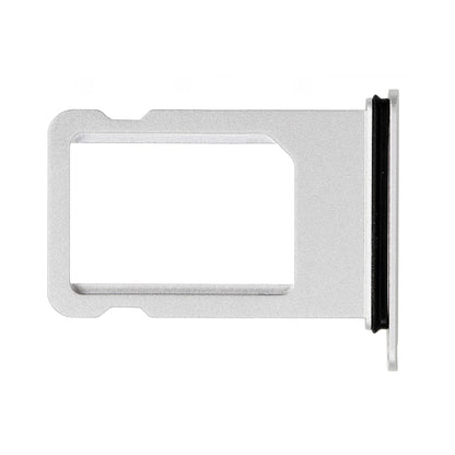 REPLACEMENT FOR IPHONE 8 PLUS SIM CARD TRAY WITH WATERPROOF CIRCLE - SILVER