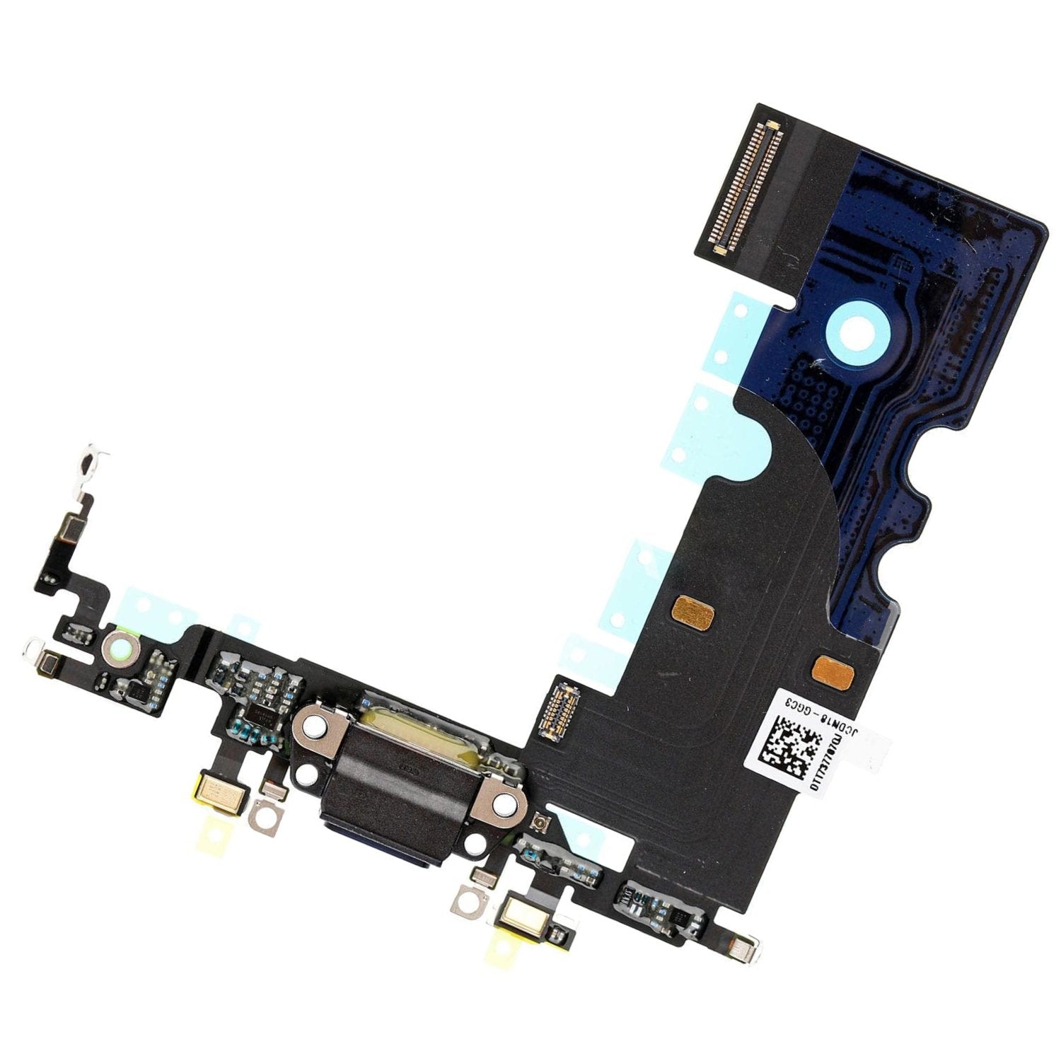 REPLACEMENT FOR IPHONE SE 2ND USB CHARGING FLEX CABLE - BLACK - EXPRESS PARTS -WHOLESALE CELLPHONE REPAIR PARTS