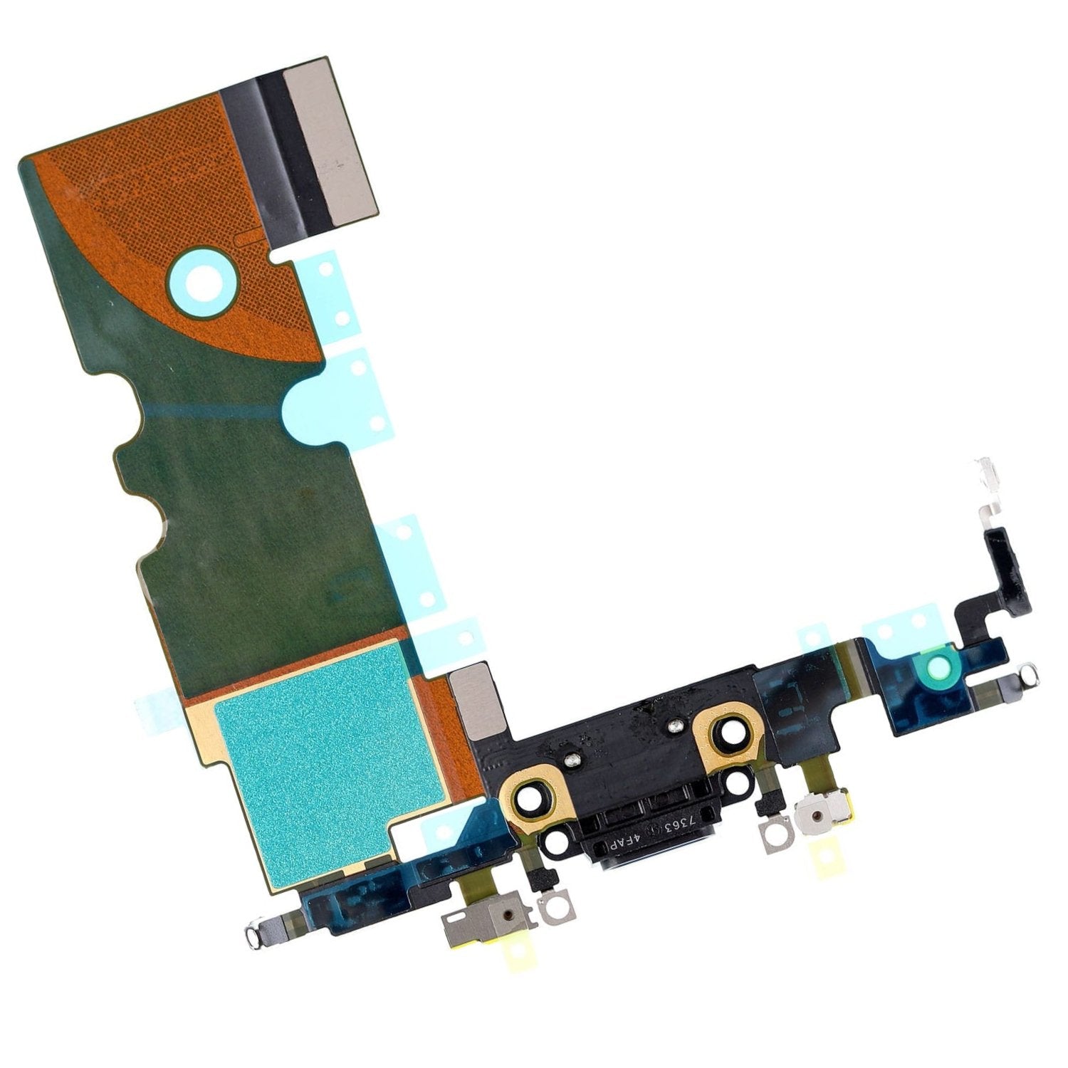 REPLACEMENT FOR IPHONE SE 2ND USB CHARGING FLEX CABLE - BLACK - EXPRESS PARTS -WHOLESALE CELLPHONE REPAIR PARTS