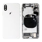 REPLACEMENT FOR IPHONE X BACK COVER FULL ASSEMBLY - SILVER