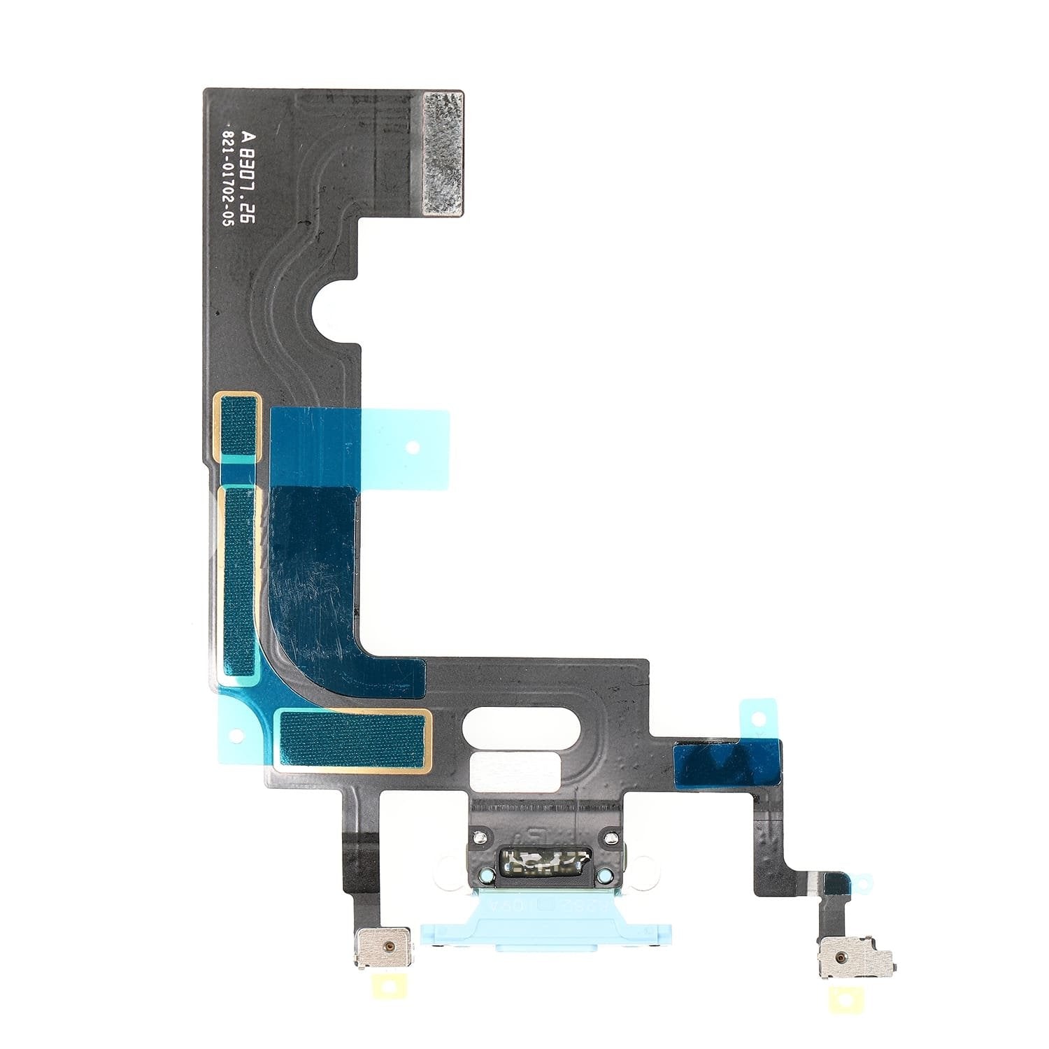 REPLACEMENT FOR IPHONE XR CHARGING CONNECTOR ASSEMBLY - BLUE - EXPRESS PARTS -WHOLESALE CELLPHONE REPAIR PARTS