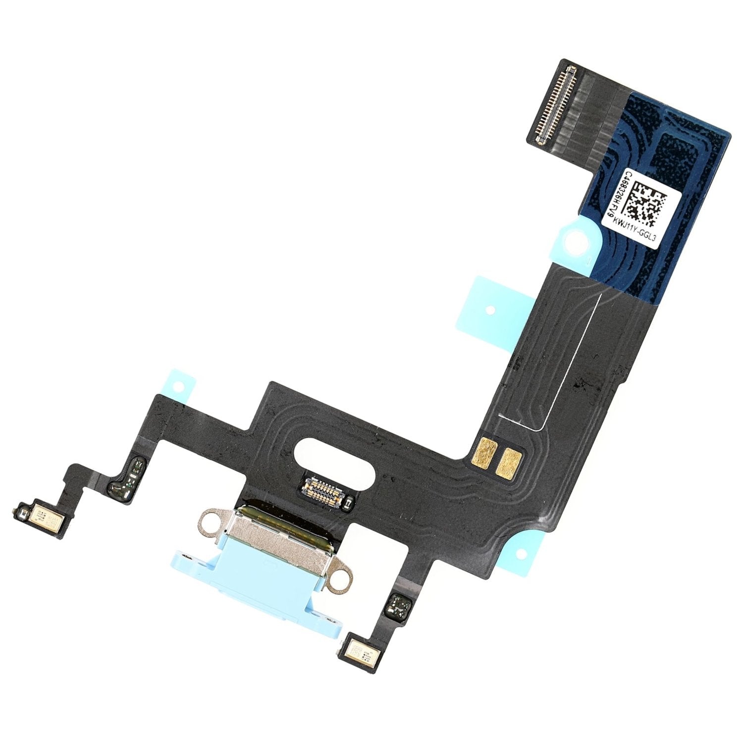 REPLACEMENT FOR IPHONE XR CHARGING CONNECTOR ASSEMBLY - BLUE - EXPRESS PARTS -WHOLESALE CELLPHONE REPAIR PARTS