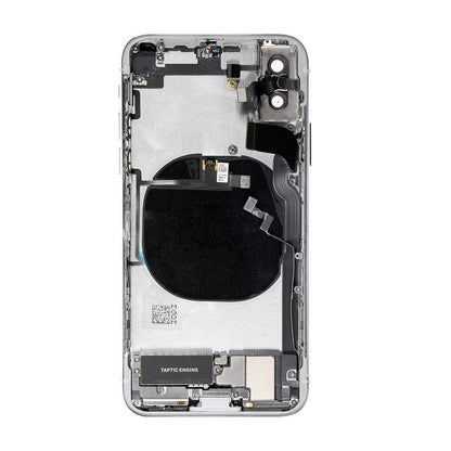 REPLACEMENT FOR IPHONE XS BACK COVER FULL ASSEMBLY - SILVER