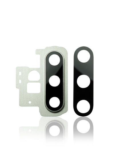 REPLACEMENT FOR SAMSUNG GALAXY NOTE 10 PLUS REAR CAMERA HOLDER WITH GLASS LENS - SILVER
