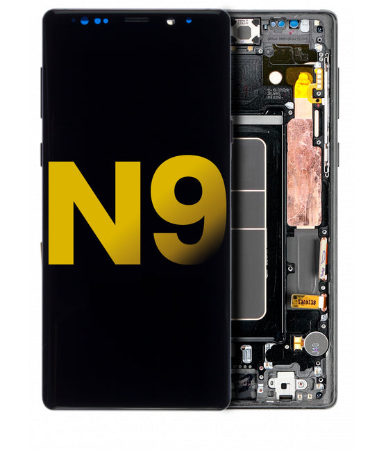 תחליף למכלול מסך LCD של SAMSUNG GALAXY NOTE 9 עם מסגרת - שחור