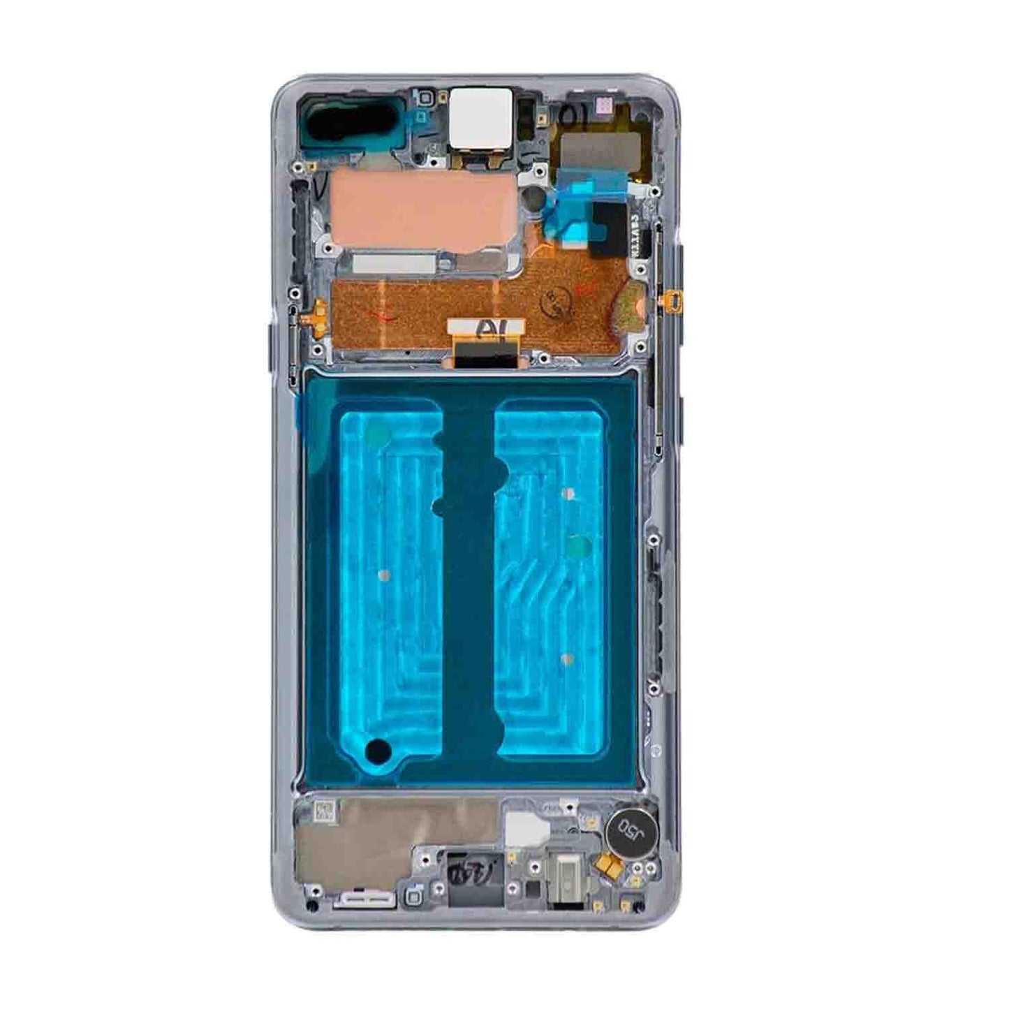 תחליף למכלול מסך דיגיטיזר SAMSUNG GALAXY S10 5G עם מסגרת - כתר כסף