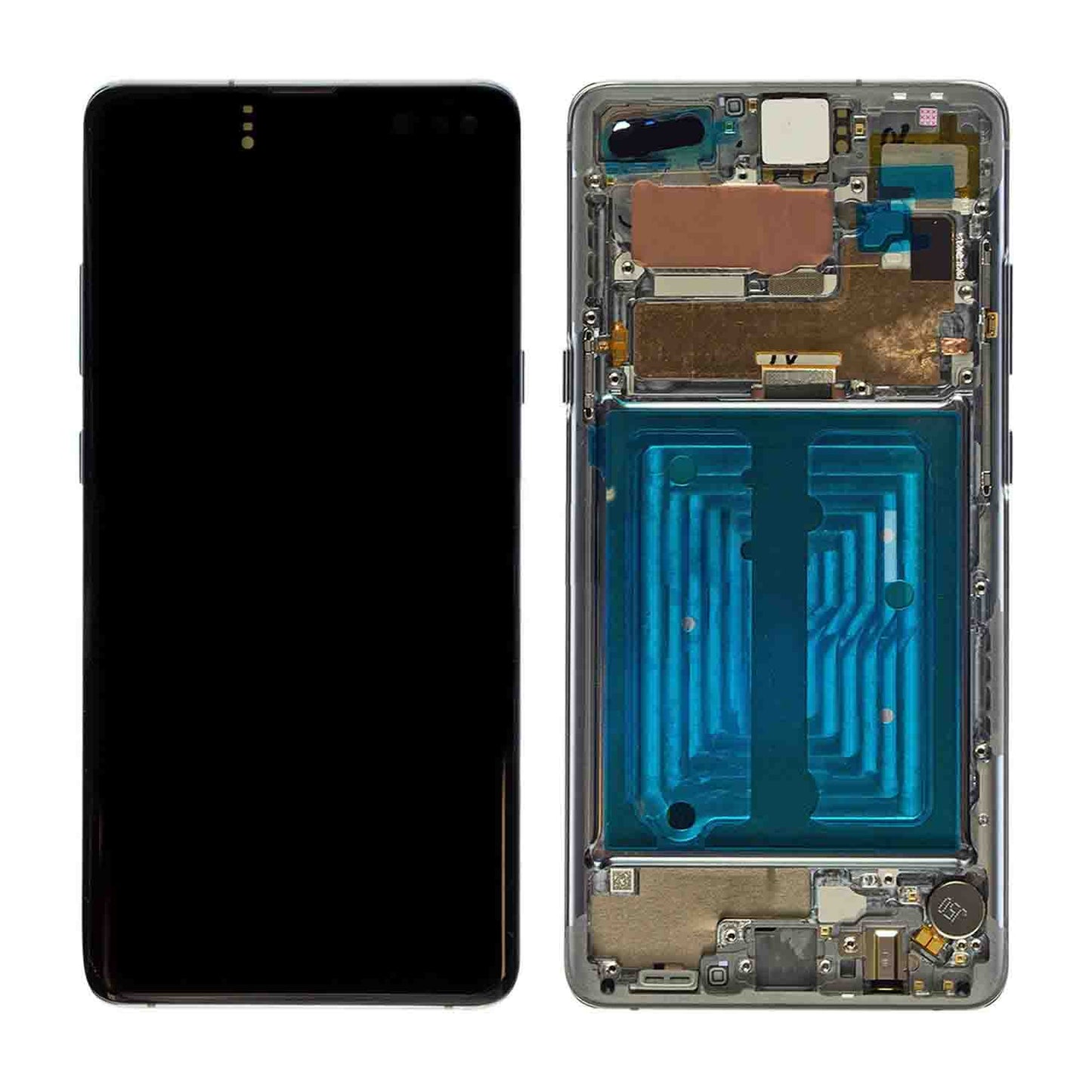 תחליף למכלול מסך דיגיטיזר SAMSUNG GALAXY S10 5G עם מסגרת - שחור מלכותי