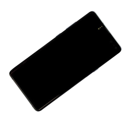 תחליף למכלול מסך דיגיטיזר SAMSUNG GALAXY S10 5G עם מסגרת - שחור מלכותי