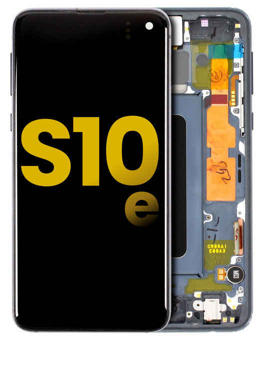 תחליף למכלול מסך LCD של SAMSUNG GALAXY S10E עם מסגרת - כחול