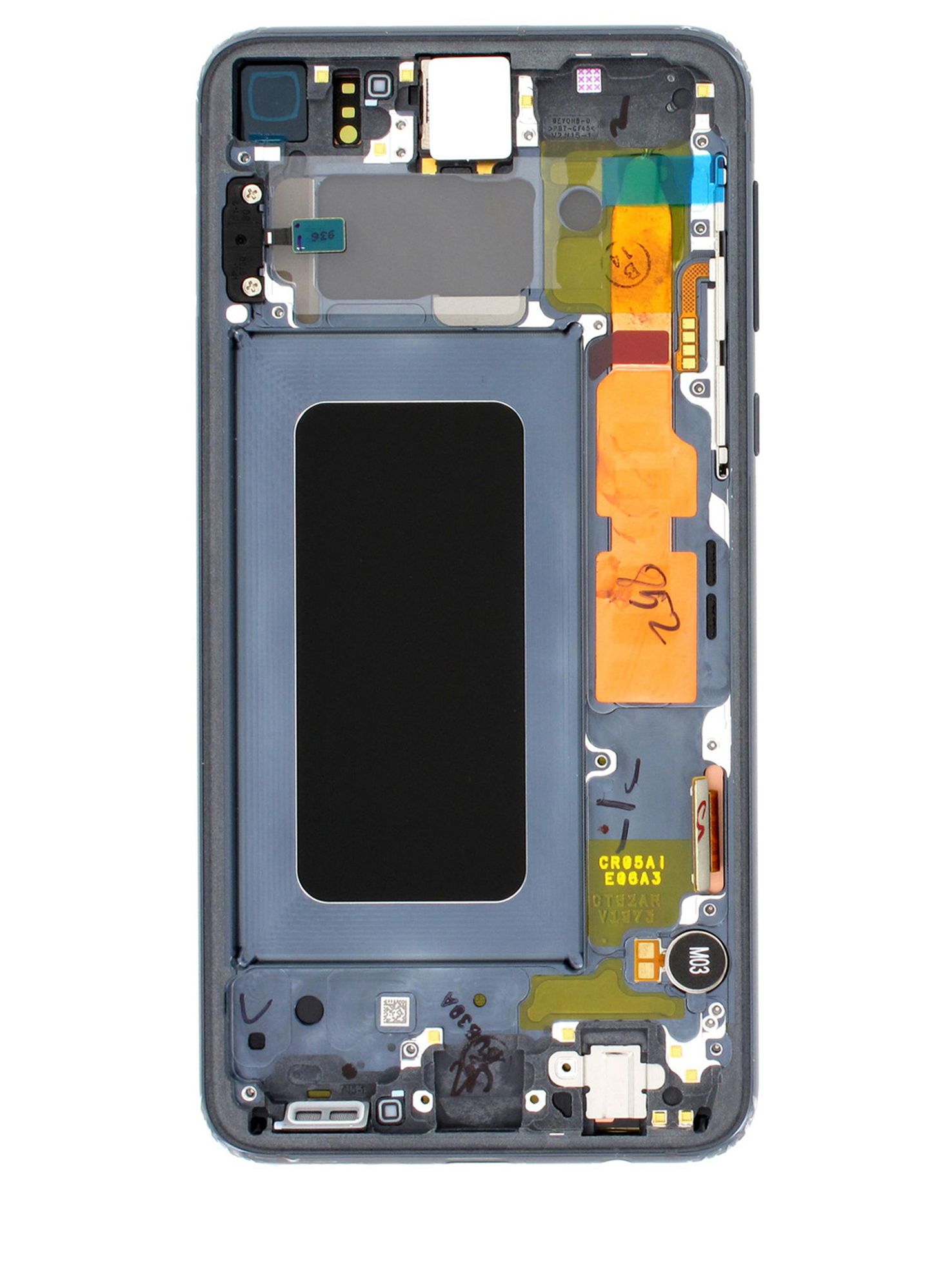 תחליף למכלול מסך LCD של SAMSUNG GALAXY S10E עם מסגרת - כחול