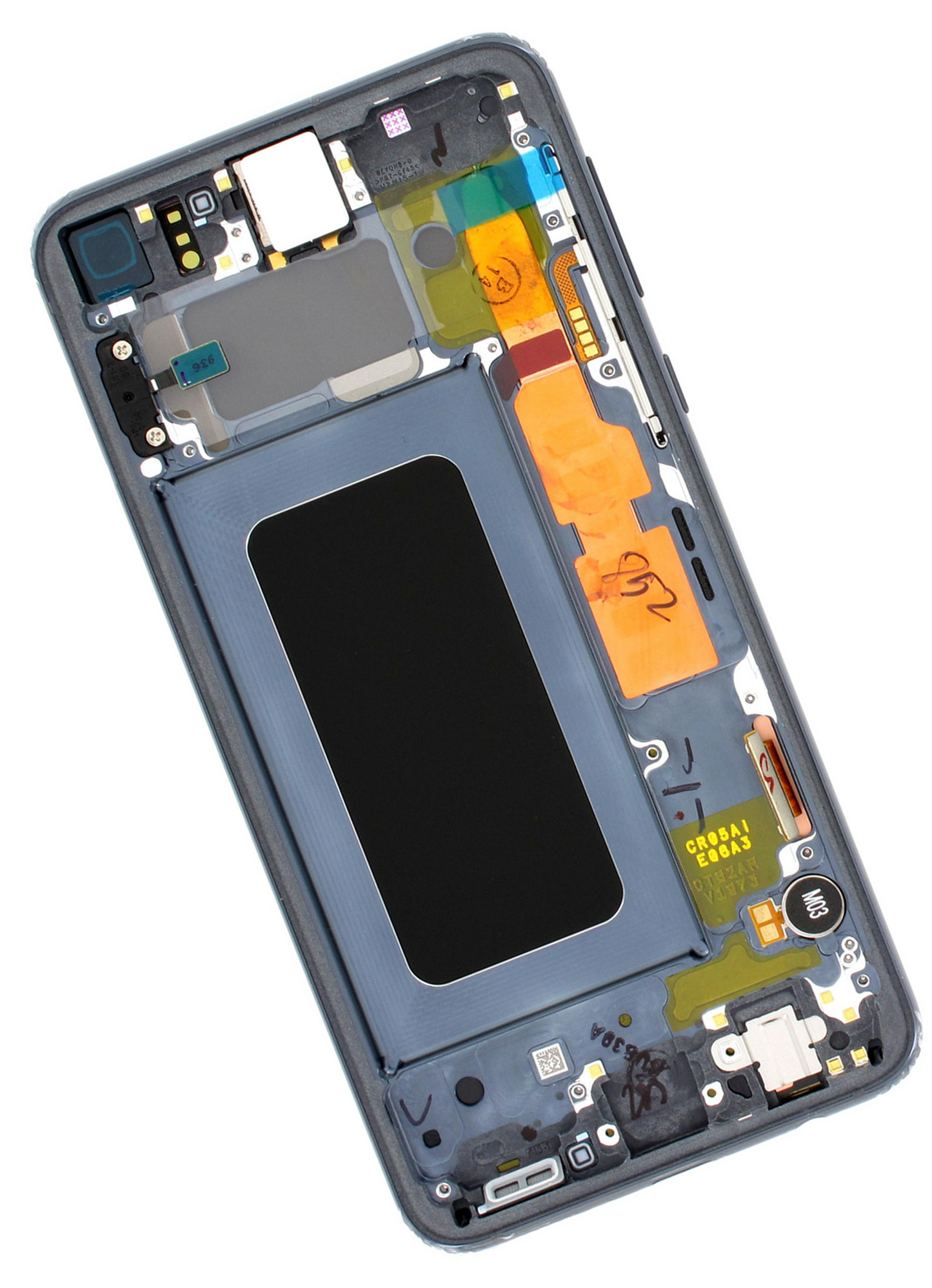 תחליף למכלול מסך LCD של SAMSUNG GALAXY S10E עם מסגרת - כחול