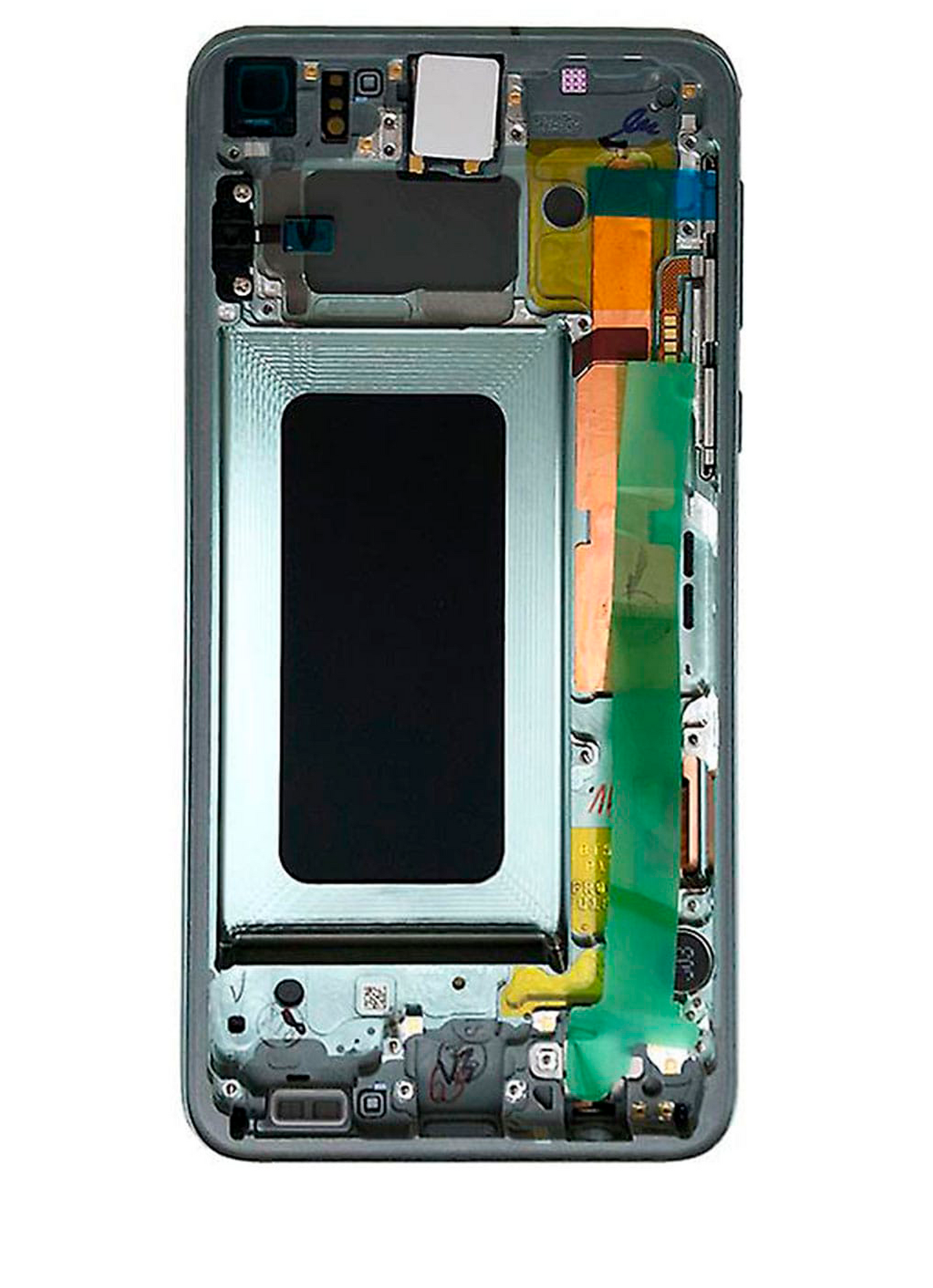 תחליף למכלול מסך LCD של SAMSUNG GALAXY S10E עם מסגרת - ירוק