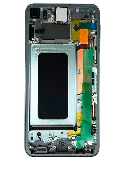 תחליף למכלול מסך LCD של SAMSUNG GALAXY S10E עם מסגרת - ירוק