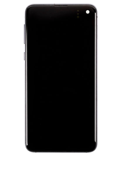 תחליף למכלול מסך LCD של SAMSUNG GALAXY S10E עם מסגרת - כסף