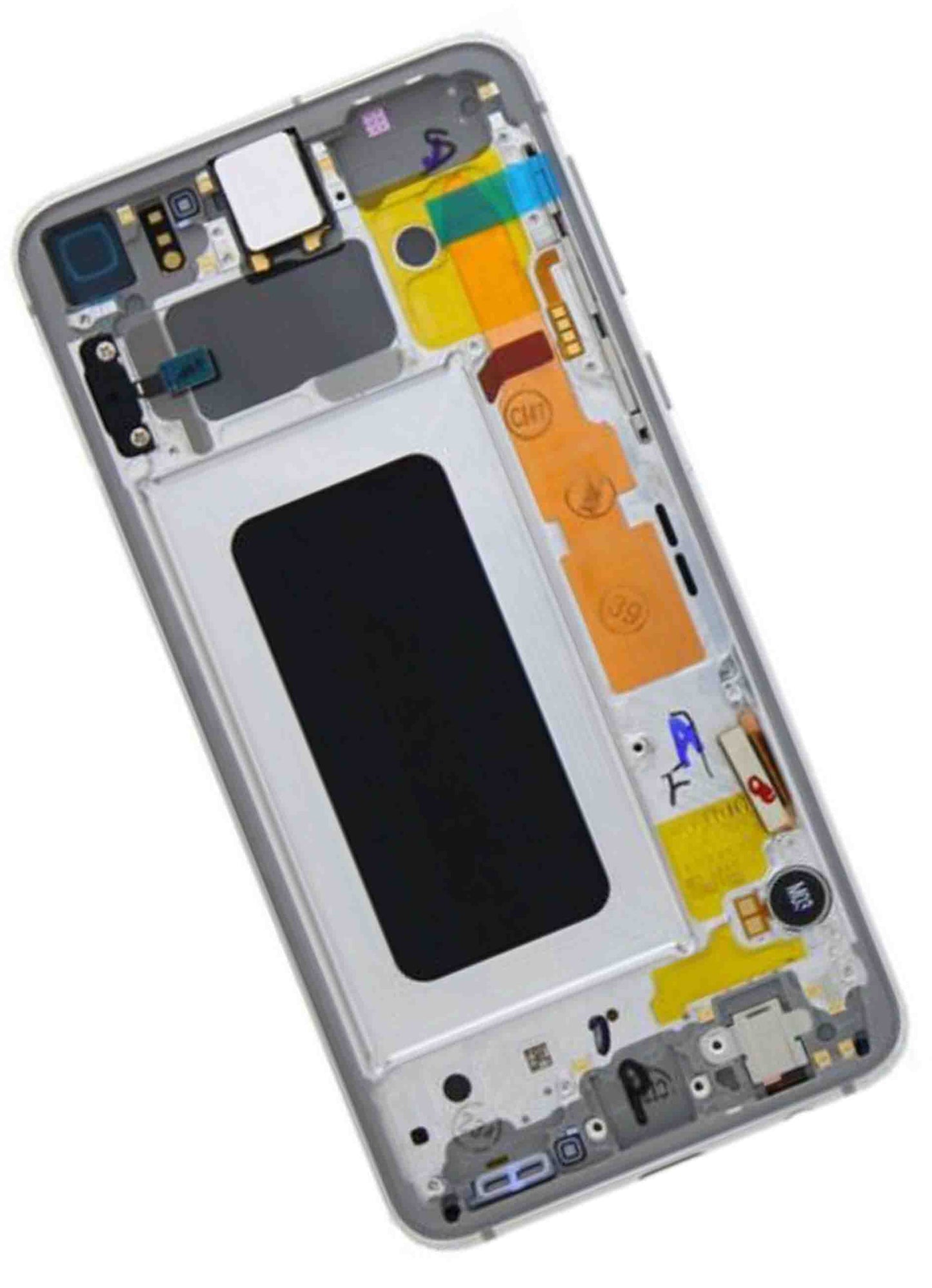 תחליף למכלול מסך LCD של SAMSUNG GALAXY S10E עם מסגרת - כסף