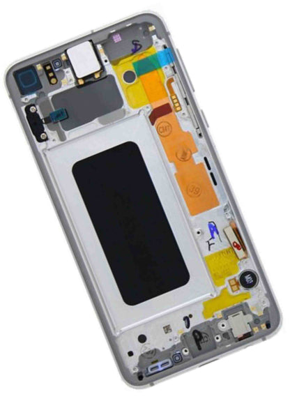 תחליף למכלול מסך LCD של SAMSUNG GALAXY S10E עם מסגרת - כסף