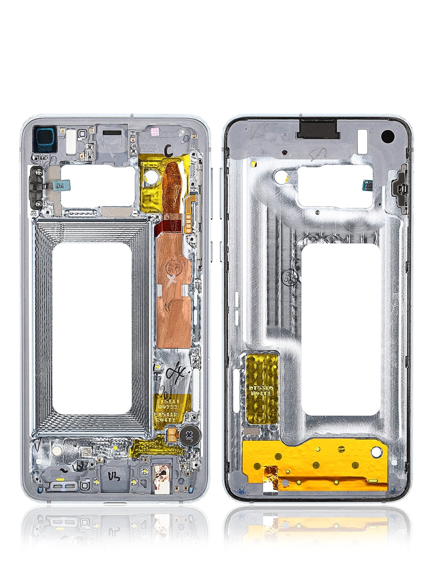 תחליף למסגרת דיור אחורי של SAMSUNG GALAXY S10E - PRISM WHITE