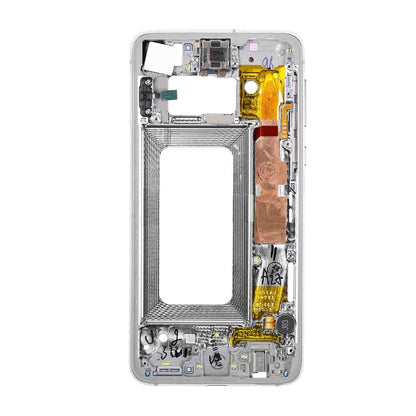 תחליף למסגרת דיור אחורית של SAMSUNG GALAXY S10E - לבן