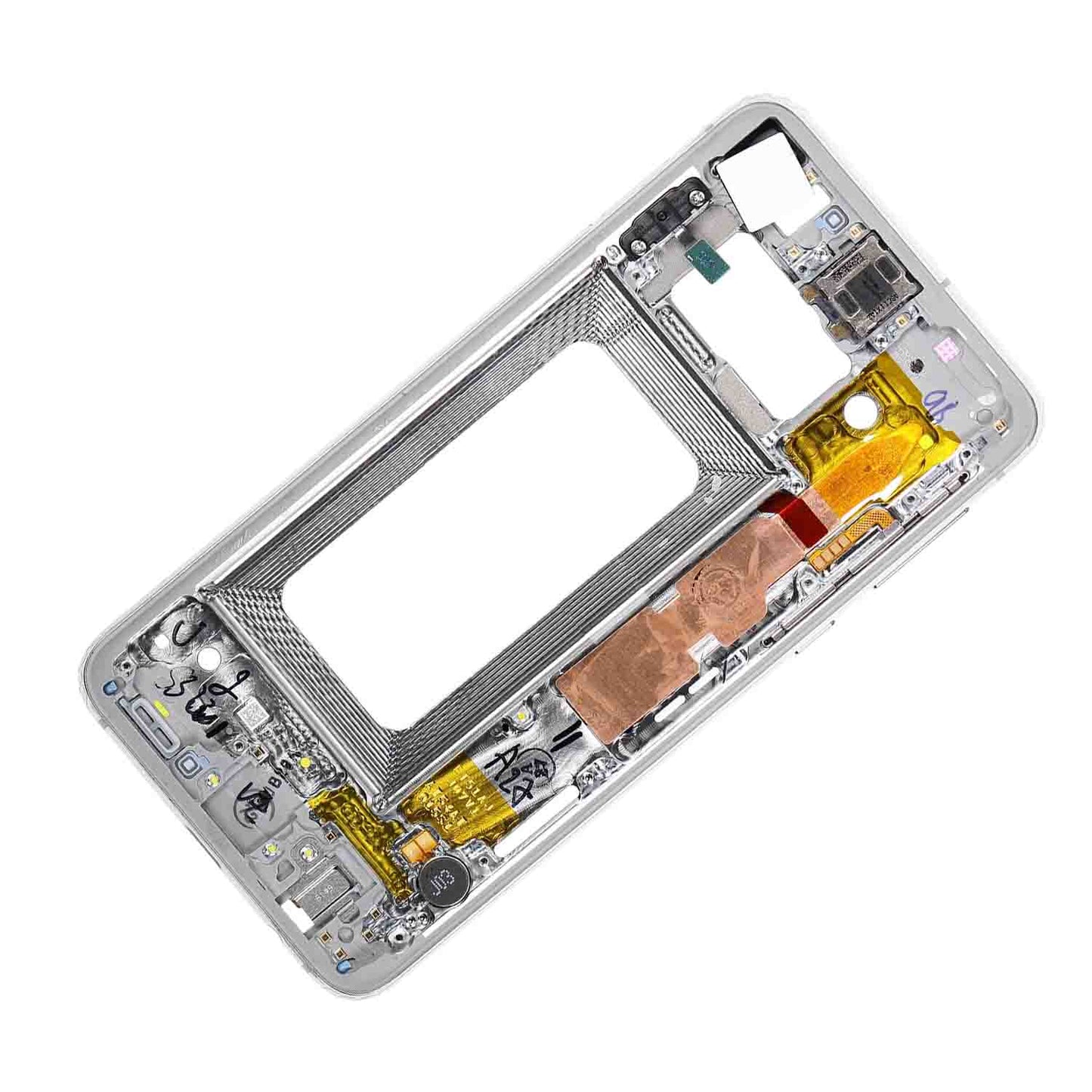 תחליף למסגרת דיור אחורית של SAMSUNG GALAXY S10E - לבן