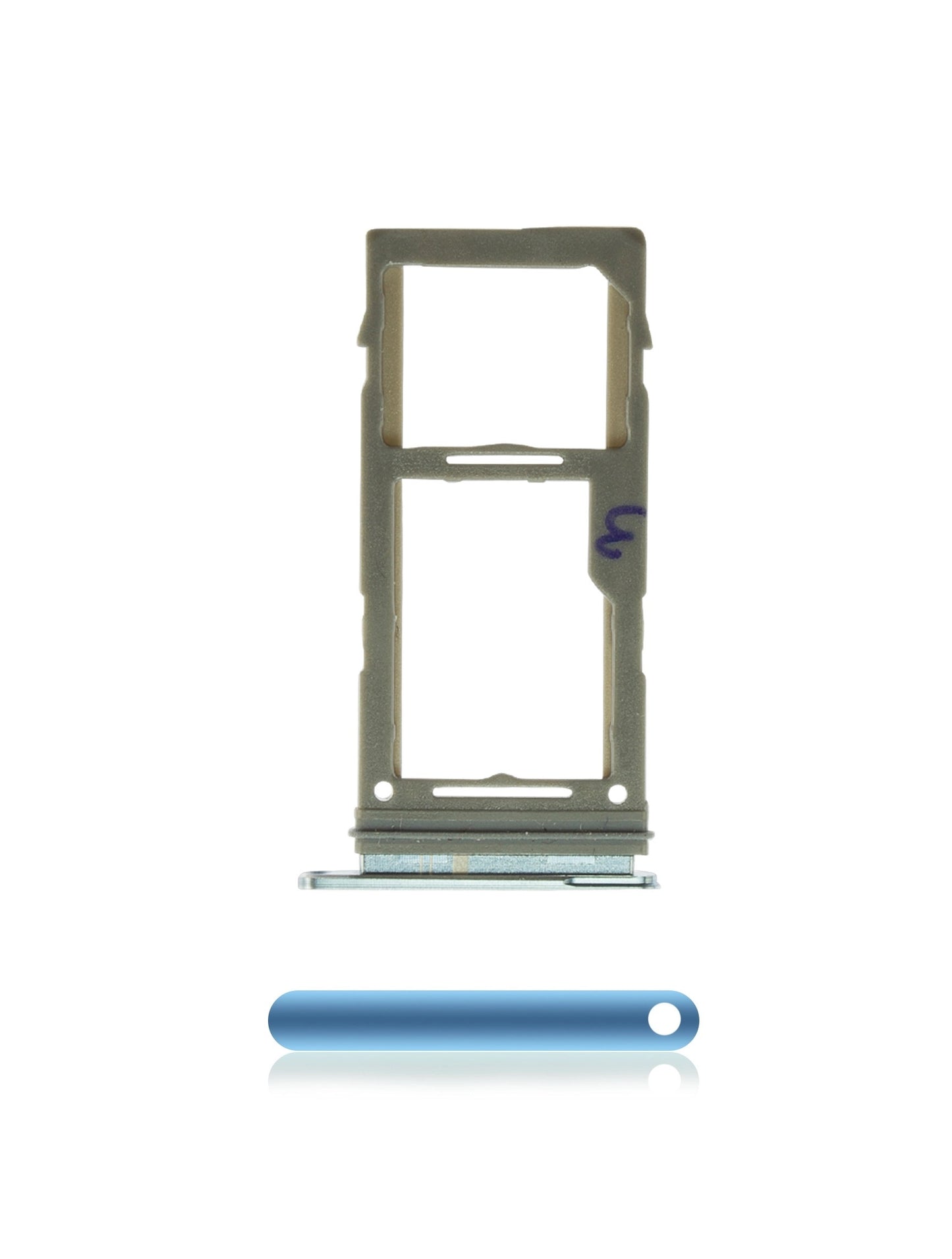 תחליף למגש כרטיס SIM יחיד של SAMSUNG GALAXY S10E - כחול