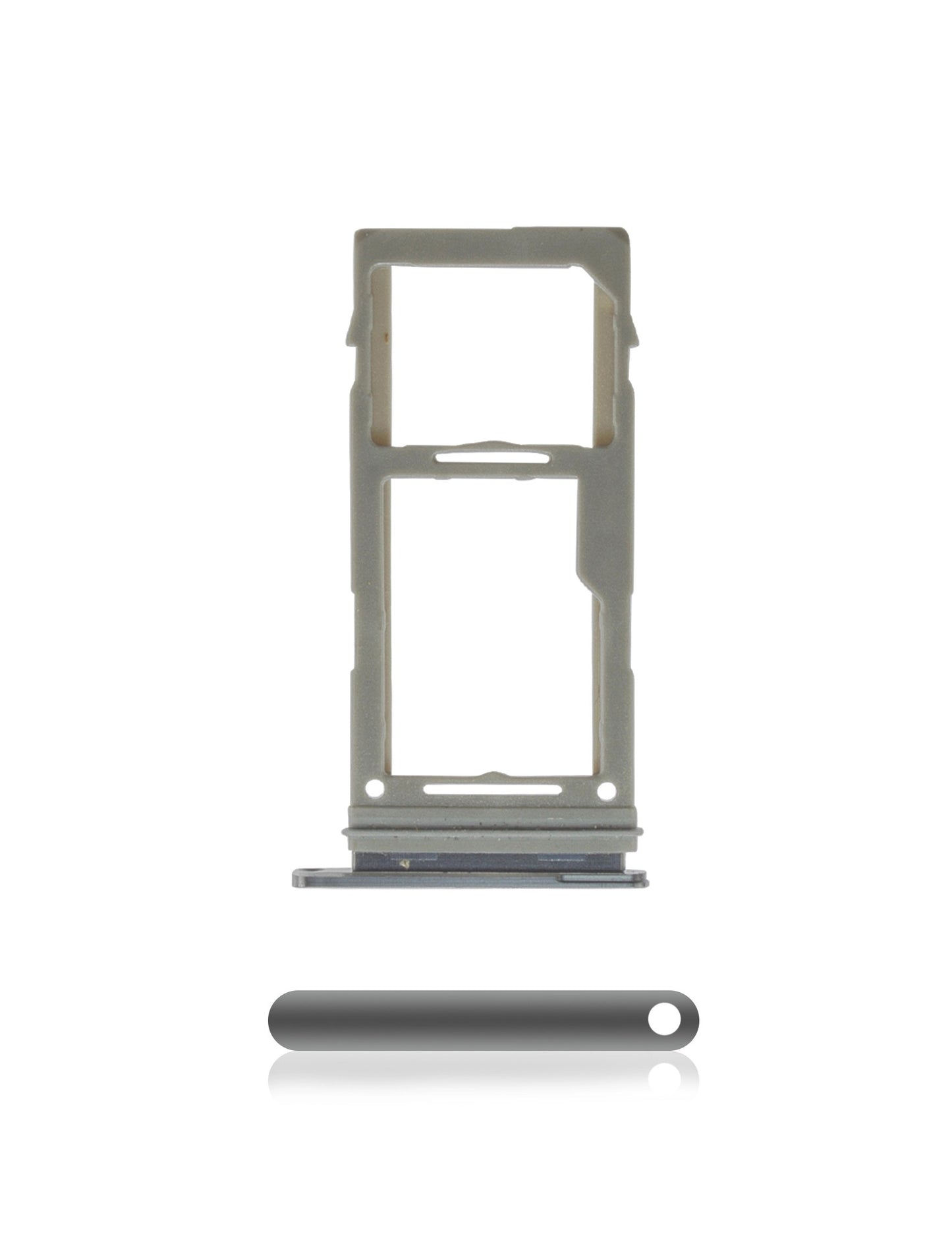 תחליף למגש כרטיס SIM יחיד של SAMSUNG GALAXY S10E - אפור