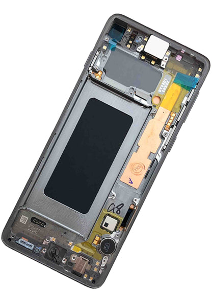 תחליף למכלול מסך דיגיטיזר SAMSUNG GALAXY S10 עם מסגרת - שחור