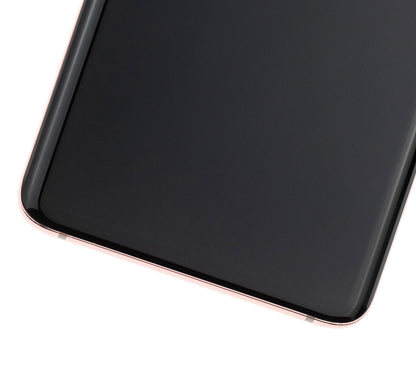 תחליף למכלול מסך דיגיטיזר SAMSUNG GALAXY S10 OLED עם מסגרת - ורוד פלמינגו