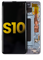תחליף למכלול מסך דיגיטיזר SAMSUNG GALAXY S10 OLED עם מסגרת - PRISM BLUE