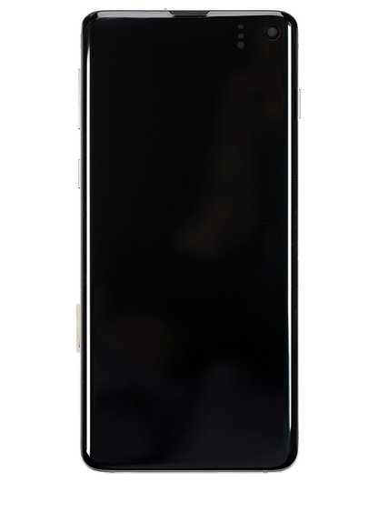 תחליף למכלול מסך דיגיטיזר SAMSUNG GALAXY S10 OLED עם מסגרת - PRISM BLUE