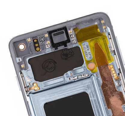 תחליף למכלול מסך דיגיטיזר SAMSUNG GALAXY S10 OLED עם מסגרת - PRISM BLUE