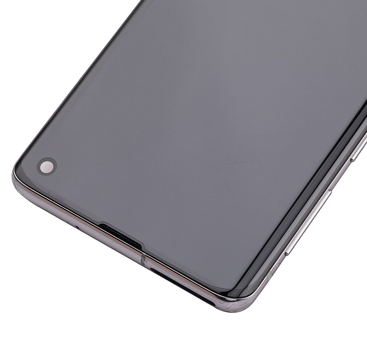 תחליף למכלול מסך דיגיטיזר SAMSUNG GALAXY S10 OLED עם מסגרת - PRISM WHITE